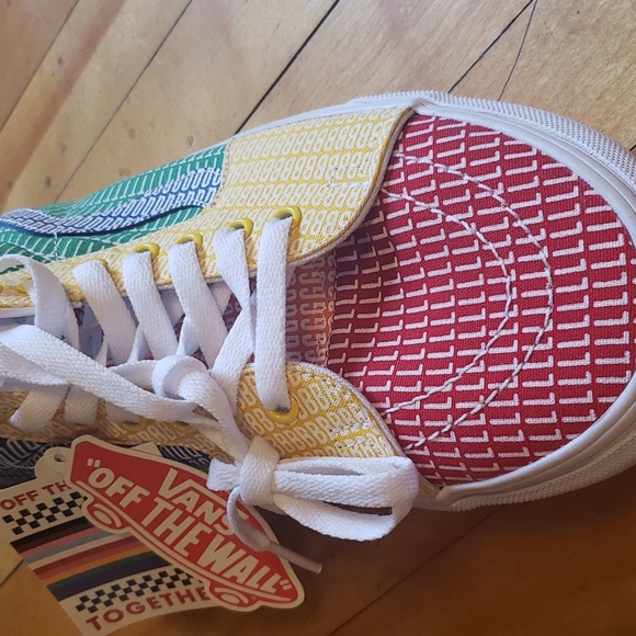 Vans SK8-MID (Pride) lgbtq Mens Skate shoe size 10.5 Womens size 12 - Picture 6 of 12